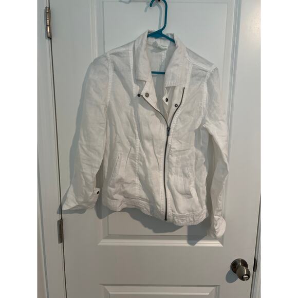 Cynthia Rowley White Linen Jacket – Size Small - Picture 1 of 5